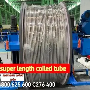 321 Stainless steel coiled tubing